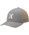 Hurley Men's  Gray Icon Textures Logo Flex Hat In Gray