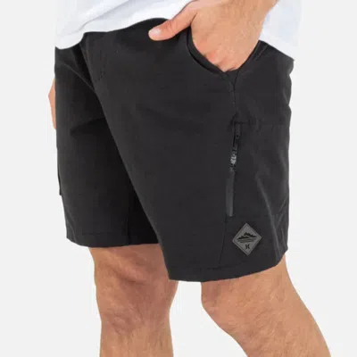 Hurley Men's  H2o-dri Nomad Cargo Shorts Black Stretch Drawstring Waist Gbo2302