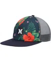Hurley Men's  Navy, Gray Balboa Trucker Snapback Hat In Navy,gray