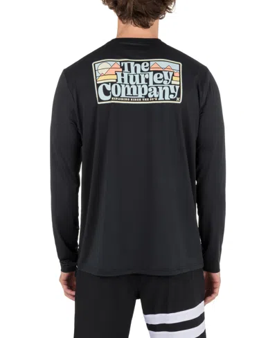 Hurley Men's Hybrid Long Sleeve T-shirt In Black