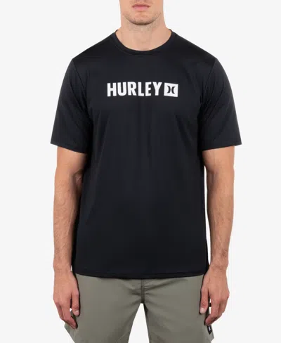 Hurley Men's Hybrid Upf Short Sleeve In Black
