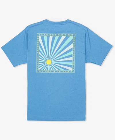 Hurley Men's Hybrid Upf Short Sleeve In Kingdom Blue Heather