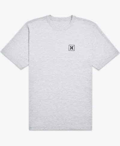 Hurley Men's Icon Boxed Short Sleeves T-shirt In Dark Gray Heather