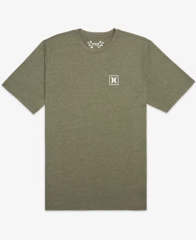 Hurley Men's Icon Boxed Short Sleeves T-shirt In Olive