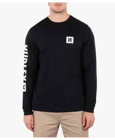 Hurley Men's Icon Tee Long Sleeve T-shirt In Black