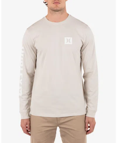 Hurley Men's Icon Tee Long Sleeve T-shirt In Bone