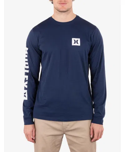 Hurley Men's Icon Tee Long Sleeve T-shirt In Navy