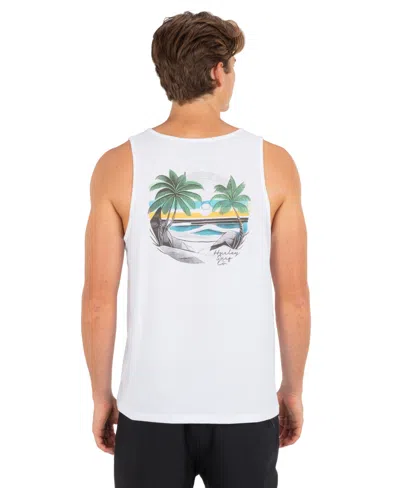 Hurley Men's Island Time Tank Top In White
