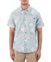 Hurley Men's Lido Stretch Short Sleeve Shirt In Blue