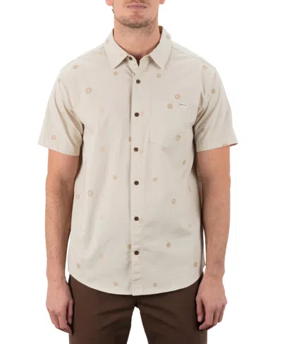 Hurley Men's Lido Stretch Short Sleeve Shirt In Neutral