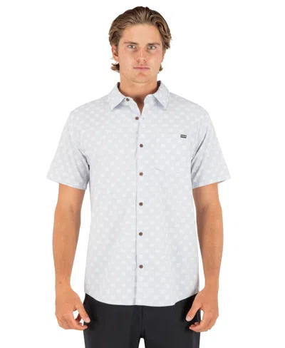 Hurley Men's Lido Stretch Short Sleeve Shirt In Gray