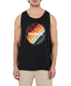 Hurley Men's Linear Palm Tank Top In Black