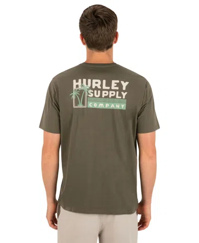 Hurley Men's Logo Artwork Regular-fit T-shirt In Brown