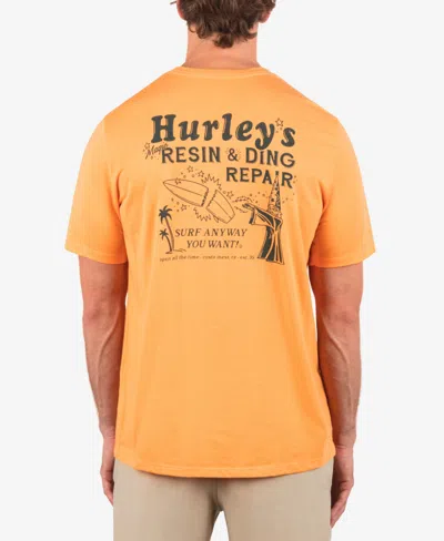 Hurley Men's Magic Short Sleeve T-shirt In Nectarine Heather