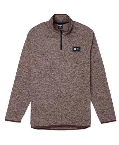 Hurley Men's Mesa Ridgeline 1/4 Zip Sweatershirt In Roadside