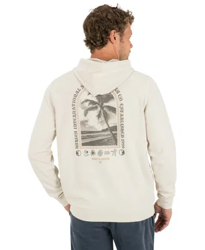 Hurley Men's Naturals Kangeroo Pocket Graphic Hoodie In Neutral