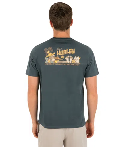 Hurley Men's Never End Short-sleeve Graphic T-shirt In Destroyer
