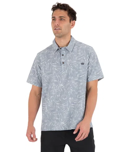 Hurley Men's Newport Point Collar Short-sleeve Shirt In Blue