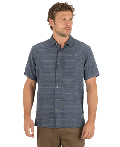 Hurley Men's Oceanside Short Sleeve Shirt In Blue