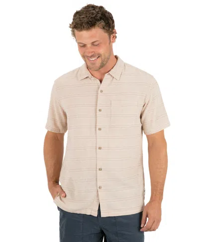 Hurley Men's Oceanside Short Sleeve Shirt In Neutral
