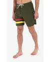 Hurley Men's Phantom Block Party Active 18" Shorts In Charcoal Fern