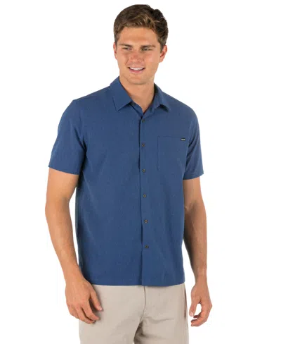 Hurley Men's Phantom Flow Rincon Short-sleeve Shirt In Blue
