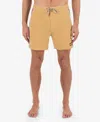 Hurley Men's Phantom Naturals Blocked Session 16 Boardshorts In Pebble