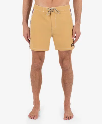 Hurley Men's Phantom Naturals Blocked Session 16 Boardshorts In Pebble