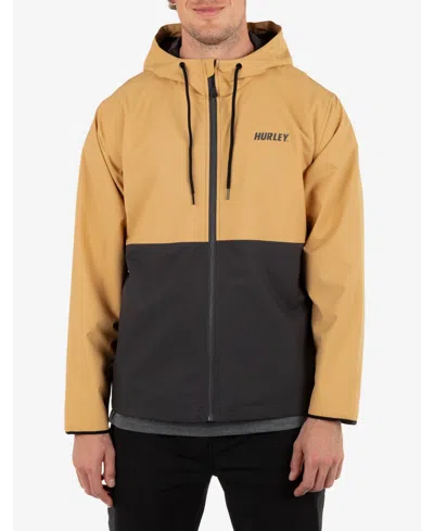 Hurley Men's Pismo Full Zip Windbreaker Sweatshirt In Pebble