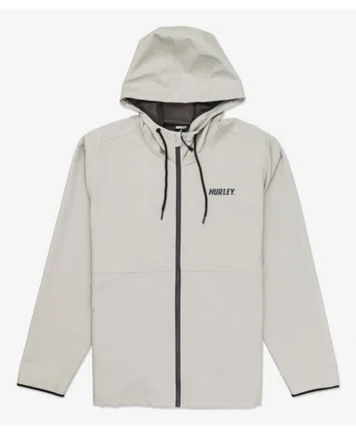Hurley Men's Pismo Full Zip Windbreaker Sweatshirt In Sandstorm
