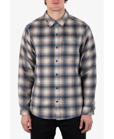 Hurley Men's Portland Heavyweight Flannel Shirt In Iron Ore