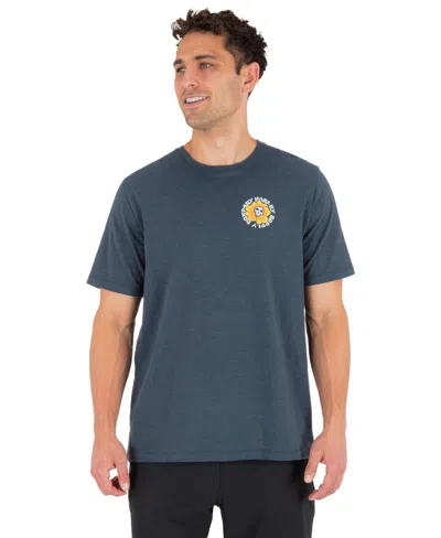 Hurley Men's Regular-fit Dead Shred Slub T-shirt In Blue
