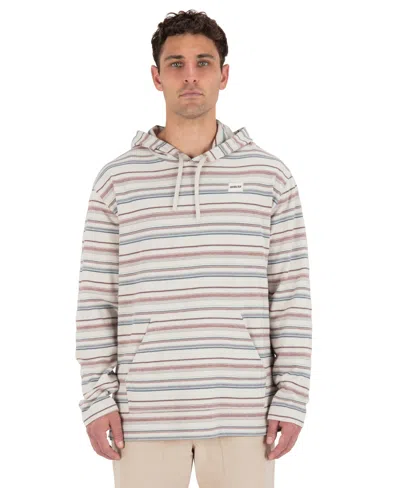 Hurley Og Stripe Hooded Poncho In Brown
