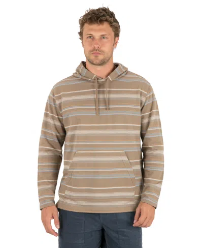 Hurley Men's Regular-fit Hooded Poncho Sweatshirt In Brown