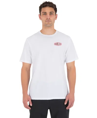 Hurley Men's Regular-fit Round Neck T-shirt In White