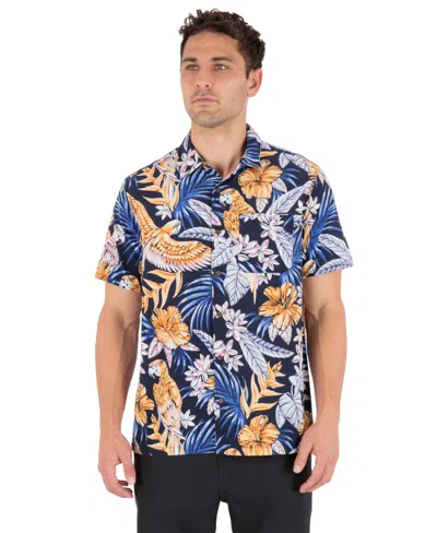 Hurley Men's Relaxed-fit Point Collared Shirt In Multi