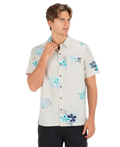 Hurley Men's Relaxed-fit Point Collared Shirt In White