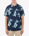 Hurley Men's Rincon Short Sleeve Shirt In Armored Navy