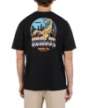 Hurley Men's Scorped Short Sleeve T-shirt In Black