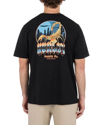 Hurley Men's Scorped Short Sleeve T-shirt In Black