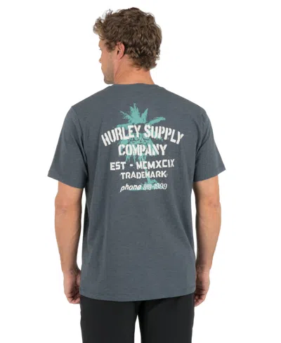 Hurley Men's Shape Shack Slub Short-sleeve T-shirt In Black