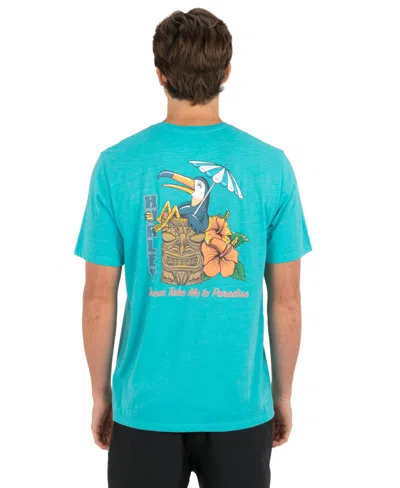 Hurley Men's Sippin On Paradise Short-sleeve T-shirt In Blue