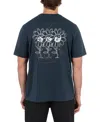 Hurley Men's Skulls And Flowers Short Sleeve T-shirt In Blue