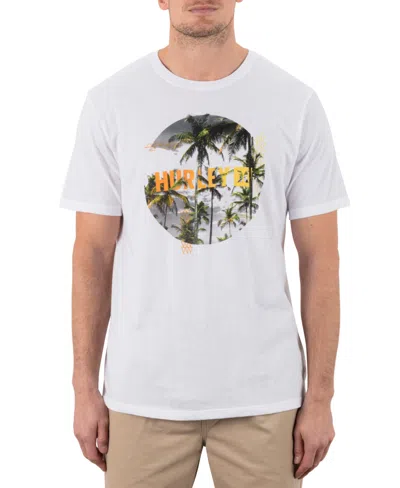 Hurley Men's Snapshot Short Sleeve T-shirt In White