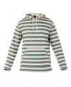 Hurley Men's Striped Modern Surf Poncho Hoodie In Bone