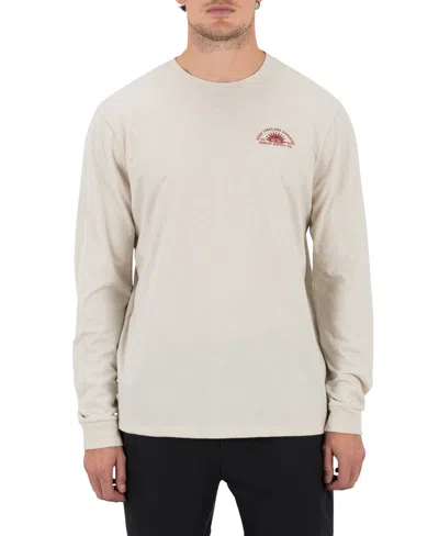 Hurley Men's Sunshine Slub Crewneck Long-sleeve T-shirt In White