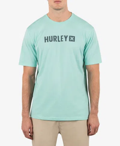 Hurley Men's The Box Short Sleeve T-shirt In Tropical Mist Heather