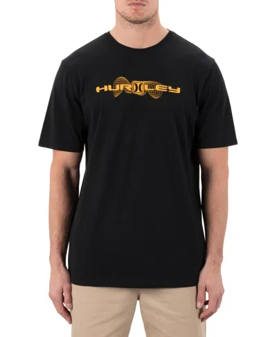 Hurley Men's The Globe Short Sleeve T-shirt In Black