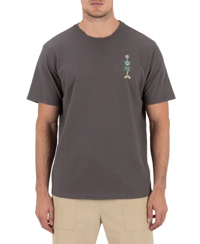 Hurley Men's Valley Of Water Short-sleeve Crewneck T-shirt In Gray