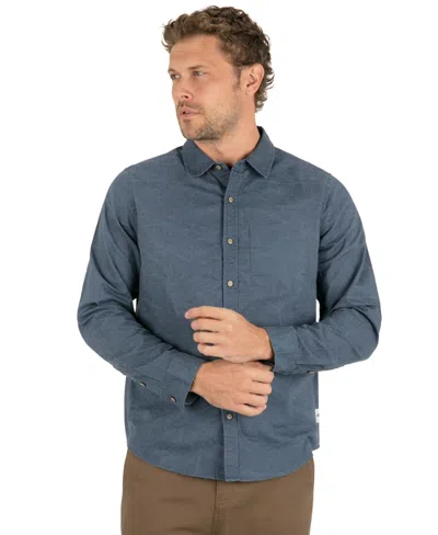 Hurley Men's Washford Long-sleeve Point-collar Shirt In Blue